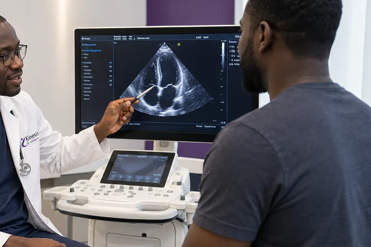 Consultation cardiologique avec échographie